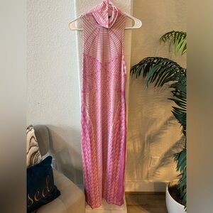 Brand new AFRM Serenity Sleeveless Turtleneck Midi backless Dress
Med
PINK ROPE